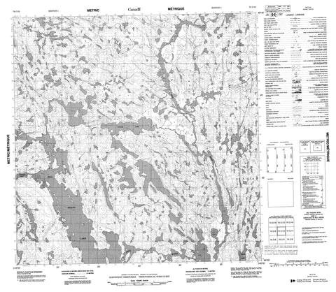 075C12 No Title Canadian topographic map, 1:50,000 scale
