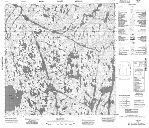 075D07 Star Lake Canadian topographic map, 1:50,000 scale