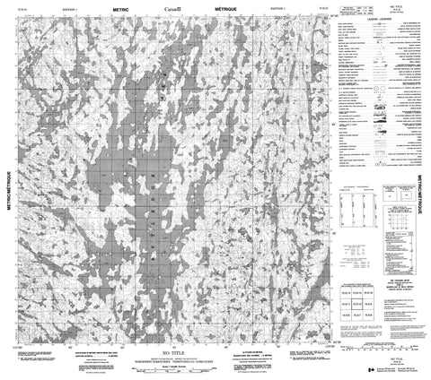 075E10 No Title Canadian topographic map, 1:50,000 scale