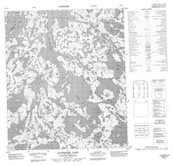 076C11 Glowworm Lake Canadian topographic map, 1:50,000 scale