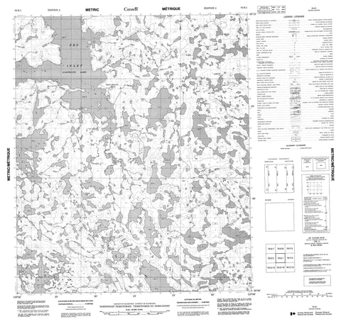 076E01 No Title Canadian topographic map, 1:50,000 scale