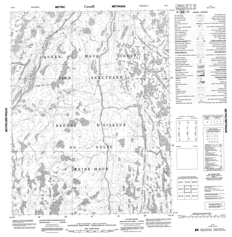 076P01 No Title Canadian topographic map, 1:50,000 scale