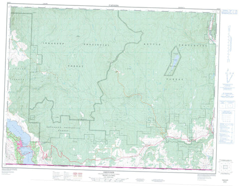 082E03 Osoyoos Canadian topographic map, 1:50,000 scale