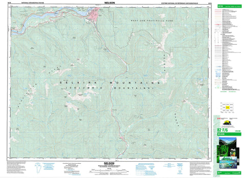 082F06 Nelson Canadian topographic map, 1:50,000 scale