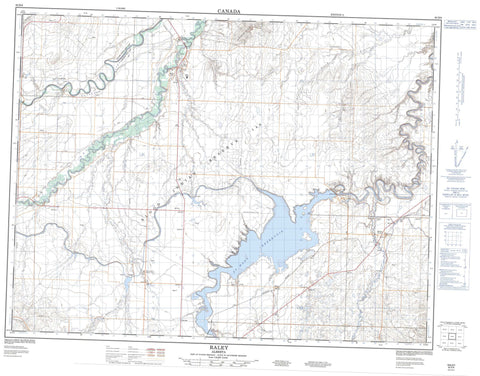 082H06 Raley Canadian topographic map, 1:50,000 scale