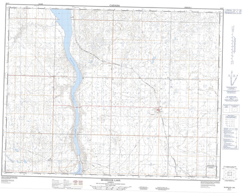 082I07 Mcgregor Lake Canadian topographic map, 1:50,000 scale