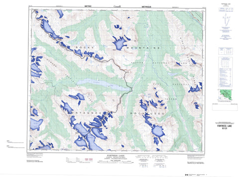 083C05 Fortress Lake Canadian topographic map, 1:50,000 scale