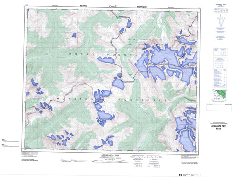 083D08 Athabasca Pass Canadian topographic map, 1:50,000 scale