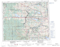 083G Wabamun Lake Canadian topographic map, 1:250,000 scale