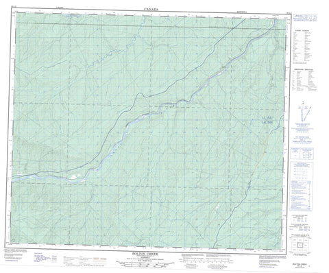 083L02 Bolton Creek Canadian topographic map, 1:50,000 scale