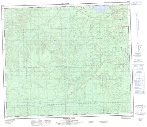 083O02 Florida Lake Canadian topographic map, 1:50,000 scale