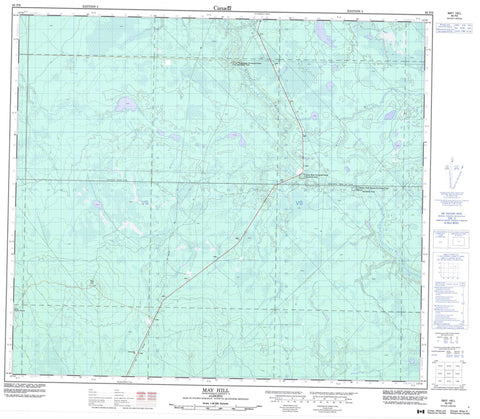 083P09 May Hill Canadian topographic map, 1:50,000 scale