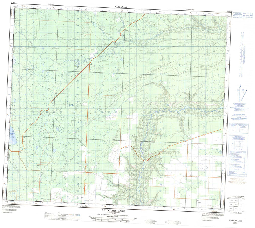 Buy Boundary Lake Topo Map 084d05 Yellowmaps Map Store 6640