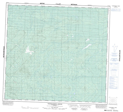 084E14 Thordarson Creek Canadian topographic map, 1:50,000 scale