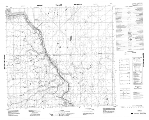 084G06 No Title Canadian topographic map, 1:50,000 scale