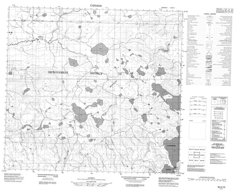 084H10 No Title Canadian topographic map, 1:50,000 scale