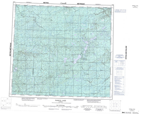 084H Namur Lake Canadian topographic map, 1:250,000 scale