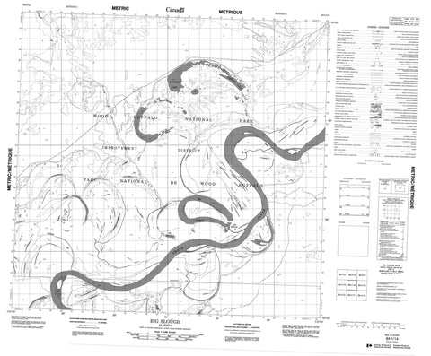 084I14 Big Slough Canadian topographic map, 1:50,000 scale