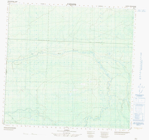 084L05 No Title Canadian topographic map, 1:50,000 scale