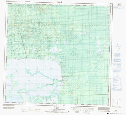 084L15 Habay Canadian topographic map, 1:50,000 scale