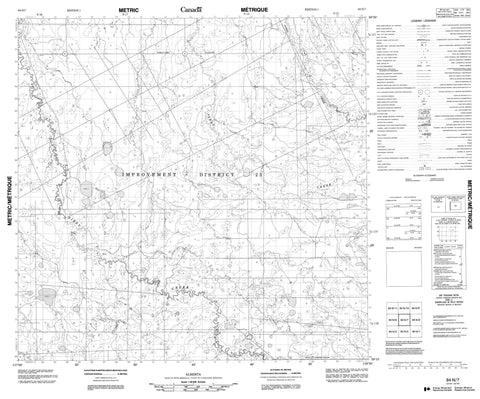 084N07 No Title Canadian topographic map, 1:50,000 scale
