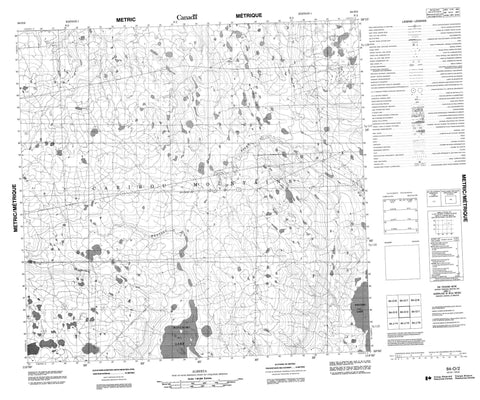 084O02 No Title Canadian topographic map, 1:50,000 scale