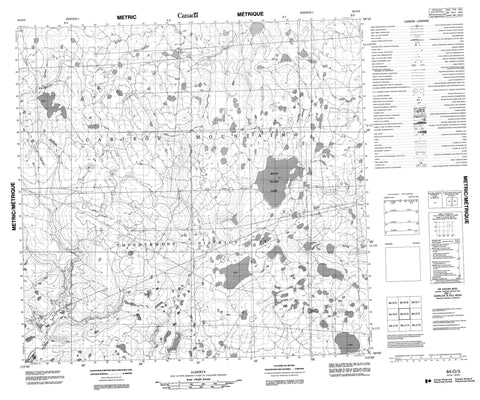 084O03 No Title Canadian topographic map, 1:50,000 scale