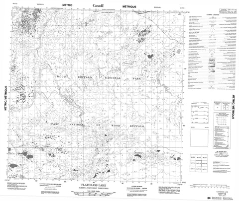 084P15 Flatgrass Lake Canadian topographic map, 1:50,000 scale