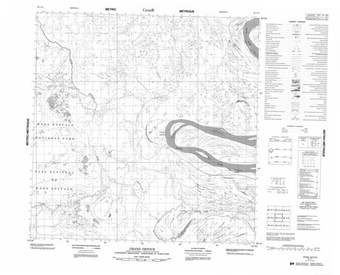 085A07 Grand Detour Canadian topographic map, 1:50,000 scale