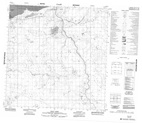 085A13 Salt Lake Canadian topographic map, 1:50,000 scale