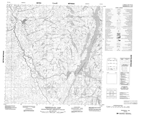 085A16 Deskenatlata Lake Canadian topographic map, 1:50,000 scale