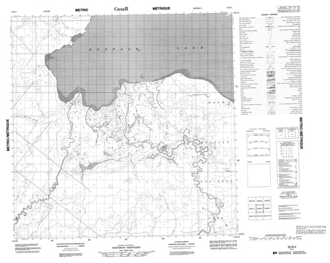 085B04 No Title Canadian topographic map, 1:50,000 scale