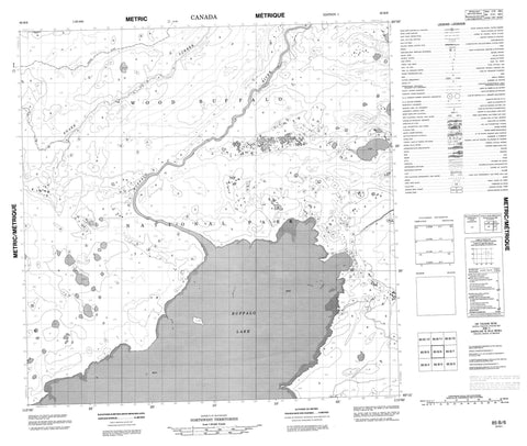 085B06 No Title Canadian topographic map, 1:50,000 scale