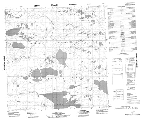 085B07 No Title Canadian topographic map, 1:50,000 scale