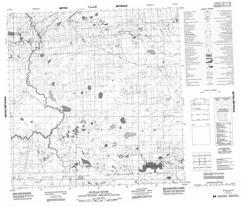 085B10 Buffalo River Canadian topographic map, 1:50,000 scale