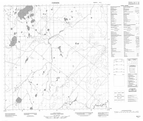 085C01 No Title Canadian topographic map, 1:50,000 scale