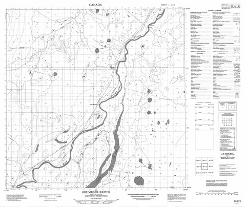 085C02 Grumbler Rapids Canadian topographic map, 1:50,000 scale