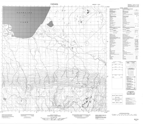 085C06 No Title Canadian topographic map, 1:50,000 scale