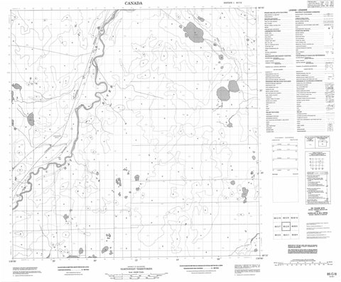 085C08 No Title Canadian topographic map, 1:50,000 scale