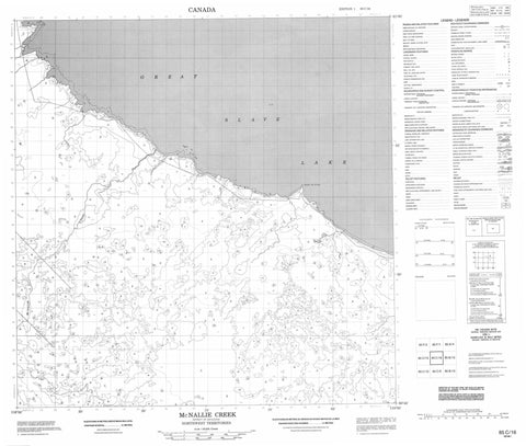 085C16 Mcnallie Creek Canadian topographic map, 1:50,000 scale