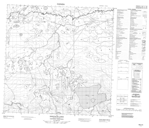 085D06 Dogface Lake Canadian topographic map, 1:50,000 scale