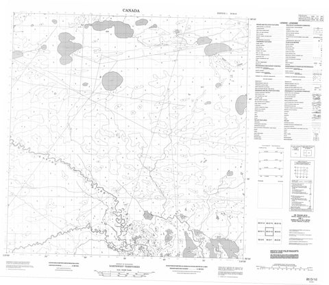 085D10 No Title Canadian topographic map, 1:50,000 scale