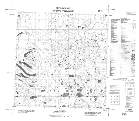 085D14 No Title Canadian topographic map, 1:50,000 scale