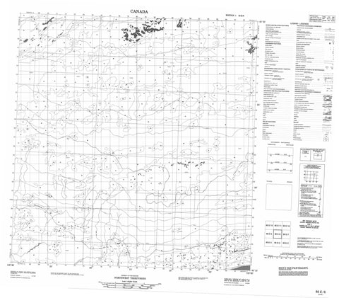 085E06 No Title Canadian topographic map, 1:50,000 scale