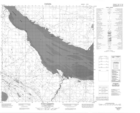 085F03 Point Sarristo Canadian topographic map, 1:50,000 scale