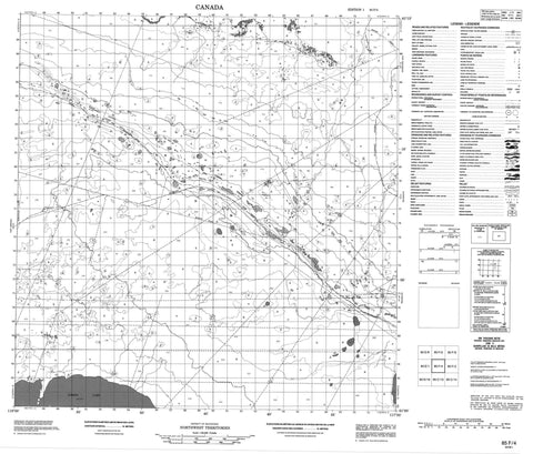 085F04 No Title Canadian topographic map, 1:50,000 scale