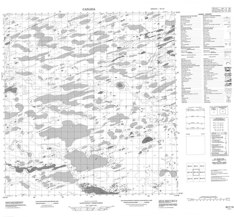 085F16 No Title Canadian topographic map, 1:50,000 scale