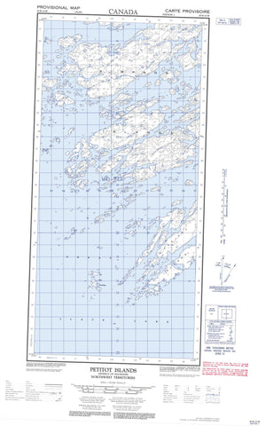 085H10W Petitot Islands Canadian topographic map, 1:50,000 scale