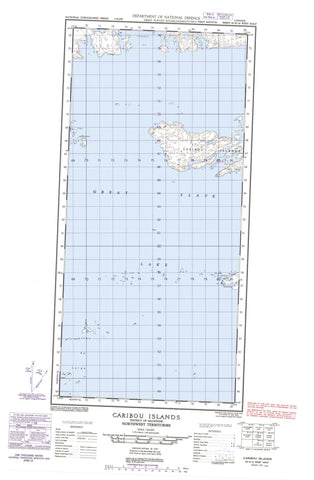 085H14W Caribou Islands Canadian topographic map, 1:50,000 scale