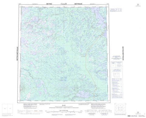 085K Rae Canadian topographic map, 1:250,000 scale